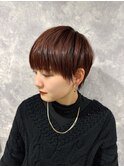 大人可愛いマッシュショート/ひし形ショート