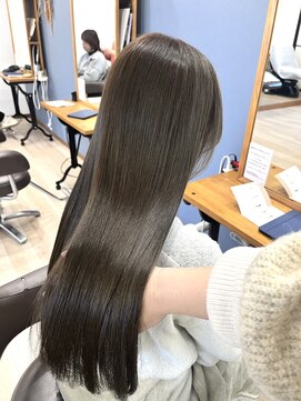 ルル 宇都宮(Loulou) ミルクティーベージュ×髪質改善FARJUAトリートメント