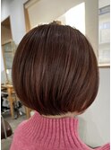 乾かすだけでまとまるショート+春髪質改善カラーピンク