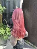 春夏おすすめブリーチ2回ペールピンク