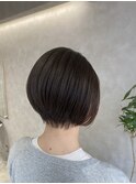 ショートボブ×透明感カラー