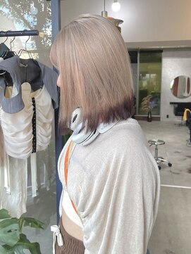 クペウファルベ(cope'u FARBE) White beige &brown