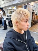 #メンズカット#ブリーチ#メンズウルフ#抜きっぱなし#抜きっぱ