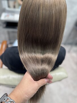 フォンド 津田沼(fond.) くびれヘア/アプリコットオレンジ/夏のヘアアレンジ/津田沼