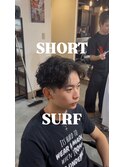 ショートサーフ【町田/メンズ/パーマ/眉毛/ブリーチ】