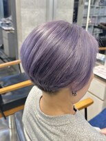 キャラ シャローネ 池袋(Chara Chalone)&nbsp;刈り上げ/前下がりショート/ハイトーンラベンダー【池袋/本松】