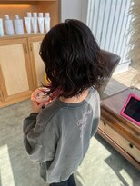 ユラギフロムユイマァル 水島店(YURAGI from YUIMARL)&nbsp;ニュアンスパーマ20代30代40代黒髪パーマラフウェーブレイヤー