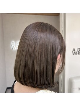 エーバイフー 江坂店(A BY WHO) A BY WHO江坂/内巻きボブ/ベージュ