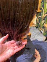 ムーン(moon)&nbsp;ピンクベージュ/アンブレラカラー/クールショート/前髪/武蔵小杉