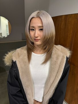 キオク(KIOX) シルバー ベージュ ルーツカラー