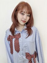 アクシス 栄店(`AXIS)&nbsp;平田/ワンホンレイヤー/ミルクティーブロンド/ダークブルー/栄