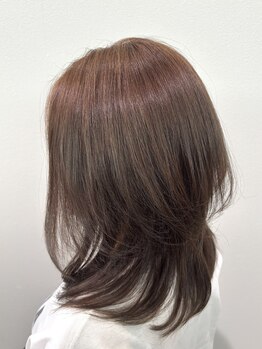 モアファン(morefun)の写真/大好評の【大人女性向け髪質改善カラー】でうるツヤ髪に/エイジングケアにもオススメ◎