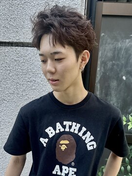 パークレーン アイス イヴェン(park lane ICI yeven) 名古屋メンズショートパーマ アクティブショート メンズカット