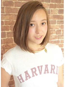 ローブ アオヤマ(LOAVE AOYAMA) 外国人風  / ノーブルカラー　前下がりライン　×　sari