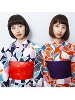 アンド バイ ヘアサロン(AND by hair salon) ｋｉｍｏｎｏスタイル☆浴衣☆双子コーデ