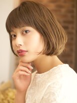 ベック ヘアサロン(BEKKU hair salon)&nbsp;ラウンドバングでつながるふんわりグラデーションボブ☆