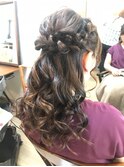 結婚式ハーフアップアレンジ【ヘアアレンジ　袴/立川南/立川】