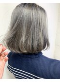 外国人風グレイジュカラー