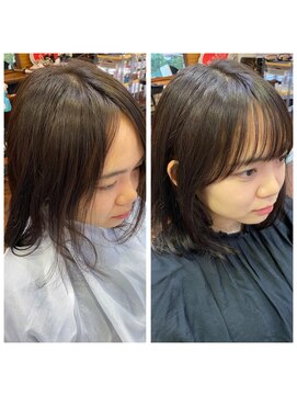 ビール 今泉店(BEER) 【BEER 山崎雄太朗】前髪カット 印象に合わせて丁寧に