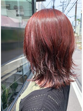 アクト(ACT) ピンクブラウン　外はねミディ　[表参道]