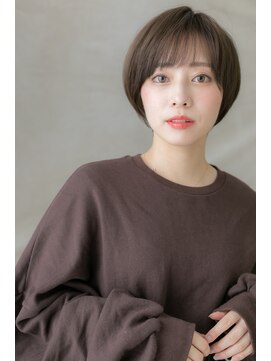 カバーヘア イヴ 戸頭店(COVER HAIR EVE) ショコラベージュ艶カラーマッシュショートZ戸頭20代30代40代