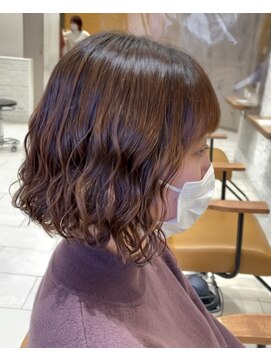 アピッシュココ(apish coco) 波巻きミックスパーマ