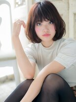 モッズ ヘア 福岡姪浜店(mod's hair)&nbsp;*mod's姪浜*…大人かわいいピンクベージュくせ毛風Ａラインボブe