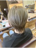 ショートウルフ×アッシュグレージュ【stylist西條】