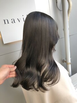 ネイヴィル(navile) 透け感！オリーブグレー