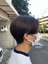 プレデフリュー 北白川本店(PUREE de FLEURS) 刈り上げなしセンターパートマッシュ