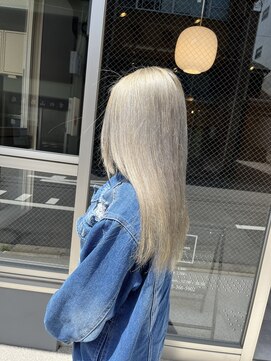 ルフレ 新宿三丁目(Reflet) お客様カタログ＃新宿髪質改善ブリーチハイトーンエクステ韓国