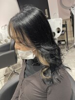 リーオオサカ(Lee Osaka) 【フェイスフレーミング】ベージュ×BLACK/新出奈津樹