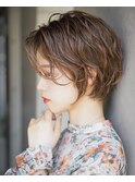 30代40代50代◎大人ナチュラルレイヤーショートボブ