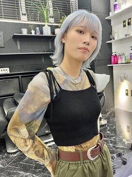 チュダック(ChuDuck) 韓国風《ペールブルー》ブリーチ/ケアブリーチ/ダブルカラー