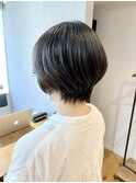 グレージュカラー/透明感ボブ/ミニボブ/アッシュブラウン 日比谷