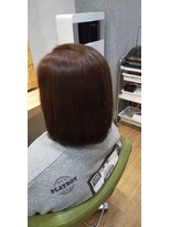 ブロッサム 東中野店 20代30代ミニボブココアブラウン小顔美肌ストレート丸み