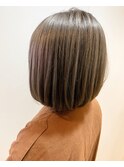 デザインカラーハイライト大人ボブ_夏ミルクティーベージュ_166