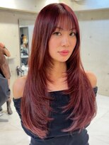アンダーバーホワイトモデ 河内長野(_WHITE mode) ハイライトカラーミルクティーベージュレイヤーカット