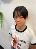 無造作ショートレイヤー刈り上げツーブロックマッシュ