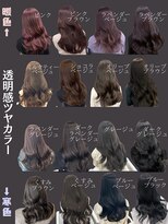 アイシー 表参道(ICY)&nbsp;色見本】韓国透明感カラー寒色ブルべ暖色イエベブラウンベージュ