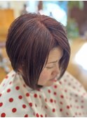 前下がりのボブ