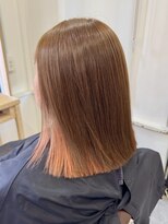 ルーブル(Louvre) ベージュ×オレンジ インナーカラー