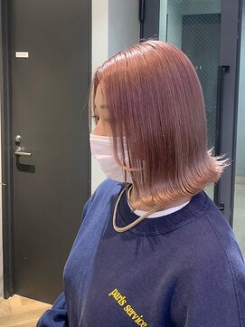 エンター 天神店(ENTER) 透明感ピンクベージュ/髪質改善/ブリーチカラー/ENTER 天神店