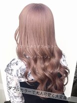 サラジュ 仁川店(SARAJU) 【透明感カラー特化】 ブリーチあり×ピンクベージュ