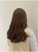 くすみベージュ/ブリーチなし/フェミニンロング/20代30代40代