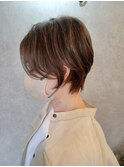 ショート ハイライト ブリーチ