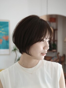 ニュイ(NUIT) レイヤーカット髪質改善トリートメントハイライトミニボブ