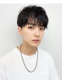 メンズモテヘア ショートマッシュ ゆるめツイストスパイラル