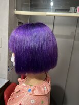 ビスイル 秋葉原店(Vis ill) 20代30代透明感暗髪アッシュブルーグレージュ丸みボブ