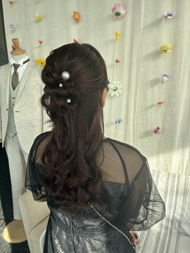 ヘアセット専門サロン by OKINAWA WATABE WEDDING 那覇店 ハーフアップ